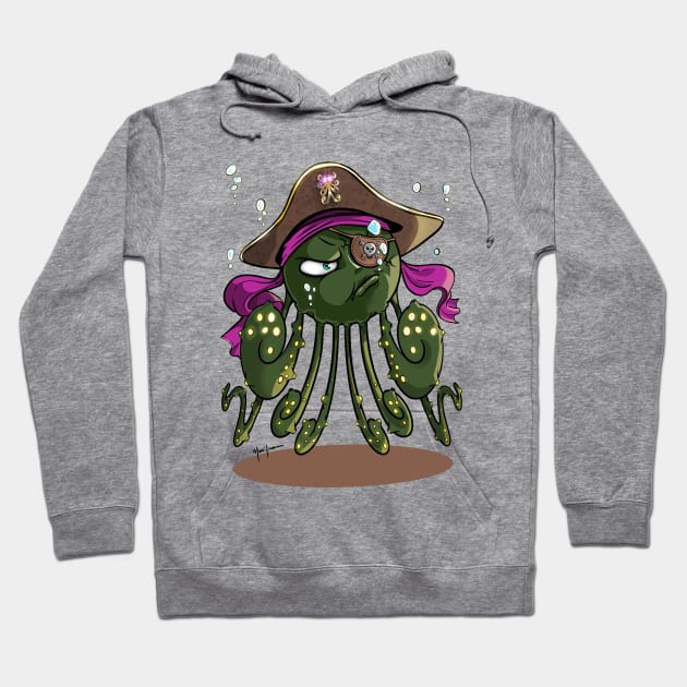 "Pirate Octopus" Hoodie by Mario_SP_Ueno